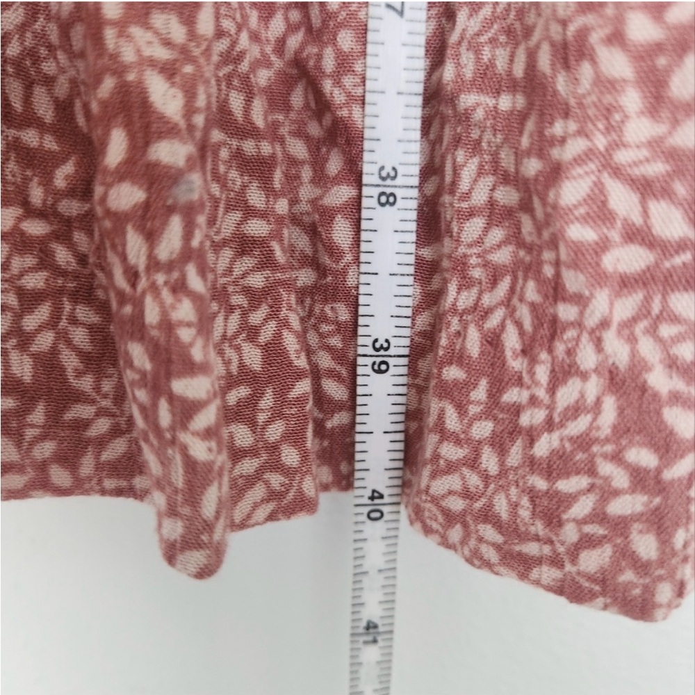 Faherty Montara Leaf Batik Long Sleeve Dress XL - Picture 4 of 5